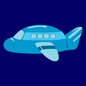 Cute Blue Airplane Plane