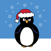 Holiday Christmas Angry Penguin Cute Funny