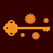 Ornate Victorian Steampunk Brass Key