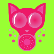 Pink Cat Gas Mask