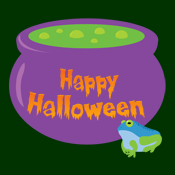 Happy Halloween Witch Cauldron