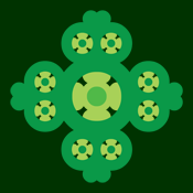 Irish Celtic Knotwork Four Leaf Clover