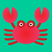 fun cute red crab