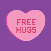 Free Hugs Valentine's Day Valentine Candy Heart