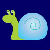 Cute Funny Green Snail