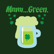 Irish Green Beer St. Patrick's Day mmm Green