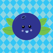 Cute Kawaii Blueberry Blueberries