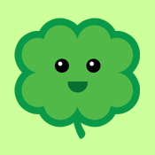 cute kawaii lucky four leaf clover