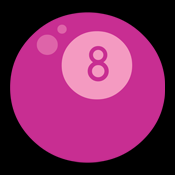 Pink Rockabilly 8ball Eightball
