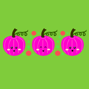 Kawaii Cute Pink Pumpkins