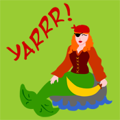 Yarrr Pirate Mermaid