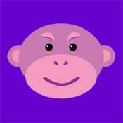 Cute Purple Monkey