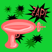 Zap Red Retro Raygun