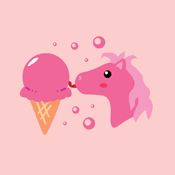Kawaii Cute Ice Cream Pony