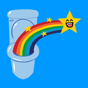 Cute Toilet Rainbow